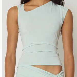 KHY Blue Asymmetrical Tank